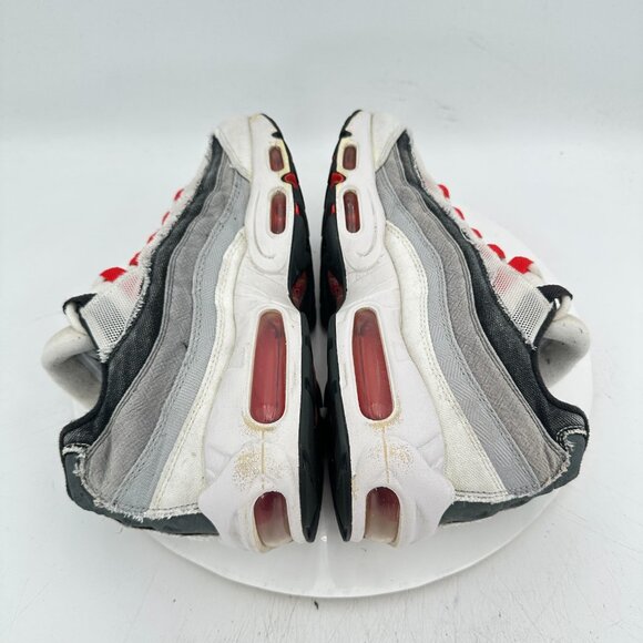 Nike Air Max 95 Men Size 8  DH9792-100 Chile Red Japan Plum Blossom Grey Shoes - Picture 6 of 11